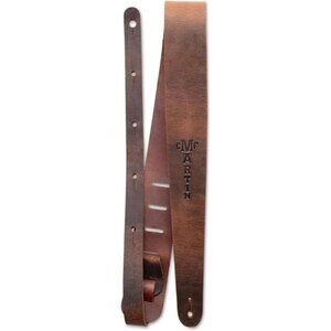 Brown Leather Guitar Strap Adjustable Vintage Acoustic Electric Bass Strap